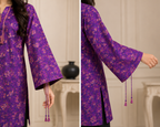 2 Piece Doria Lawn Floral Printed Suit – Purple | Women's Summer Casual Dress | Zurra Studio