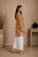 Autumn Bloom Printed Doria Lawn 2 Piece Suit for Women – Beige Multi Floral