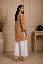 Autumn Bloom Printed Doria Lawn 2 Piece Suit for Women – Beige Multi Floral